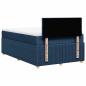 Preview: Boxspringbett mit Matratze Blau 120x190 cm Stoff
