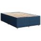Preview: Boxspringbett mit Matratze Blau 120x190 cm Stoff