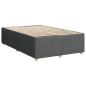 Preview: Boxspringbett mit Matratze Dunkelgrau 120x190 cm Stoff