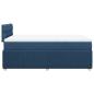 Preview: Boxspringbett mit Matratze Blau 120x190 cm Stoff