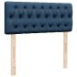 Preview: Boxspringbett mit Matratze Blau 120x190 cm Stoff