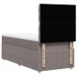 Preview: Boxspringbett mit Matratze Taupe 90x200 cm Stoff