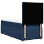 Preview: Boxspringbett mit Matratze Blau 90x200 cm Stoff