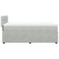 Preview: Boxspringbett mit Matratze Hellgrau 100x200 cm Samt