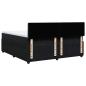 Preview: Boxspringbett mit Matratze Schwarz 180x200 cm Samt