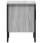 Preview: Nachttisch Grau Sonoma 40x30x40 cm Holzwerkstoff