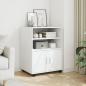 Preview: ARDEBO.de - Rollschrank Weiß 60x48x81 cm Holzwerkstoff