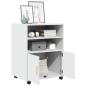 Preview: Rollschrank Weiß 60x48x81 cm Holzwerkstoff
