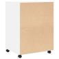 Preview: Rollschrank Weiß 60x48x81 cm Holzwerkstoff