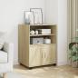 Preview: ARDEBO.de - Rollschrank Sonoma-Eiche 60x48x81 cm Holzwerkstoff