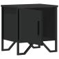 Preview: Nachttische 2 Stk. Schwarz 40x30x40 cm Holzwerkstoff