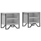 Preview: Nachttische 2 Stk. Grau Sonoma 40x30x40 cm Holzwerkstoff
