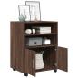 Preview: Rollschrank Braun Eichen-Optik 60x48x81 cm Holzwerkstoff