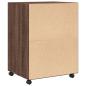 Preview: Rollschrank Braun Eichen-Optik 60x48x81 cm Holzwerkstoff