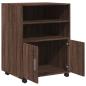 Preview: Rollschrank Braun Eichen-Optik 60x48x81 cm Holzwerkstoff