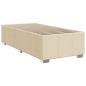 Preview: Boxspringbett mit Matratze Creme 90x200 cm Stoff