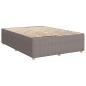 Preview: Boxspringbett mit Matratze Taupe 160x200 cm Stoff