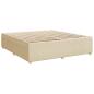 Preview: ARDEBO.de - Boxspringbett mit Matratze Creme 180x200 cm Stoff