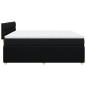 Preview: Boxspringbett mit Matratze Schwarz 180x200 cm Stoff