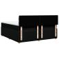 Preview: Boxspringbett mit Matratze Schwarz 180x200 cm Stoff