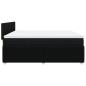 Preview: Boxspringbett mit Matratze Schwarz 200x200 cm Stoff