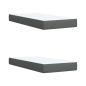 Preview: Boxspringbett mit Matratze Dunkelgrau 200x200 cm Stoff