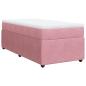 Preview: Boxspringbett mit Matratze Rosa 90x190 cm Samt