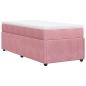 Preview: Boxspringbett mit Matratze Rosa 90x190 cm Samt