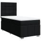 Preview: Boxspringbett mit Matratze Schwarz 80x200 cm Stoff