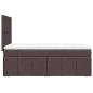 Preview: Boxspringbett mit Matratze Dunkelbraun 90x190 cm Stoff