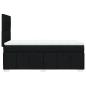 Preview: Boxspringbett mit Matratze Schwarz 90x190 cm Stoff
