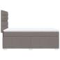Preview: Boxspringbett mit Matratze Taupe 100x200 cm Stoff