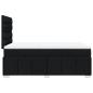 Preview: Boxspringbett mit Matratze Schwarz 120x190 cm Stoff