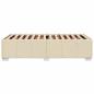 Preview: Bettgestell ohne Matratze Creme 100x200 cm Stoff