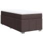 Preview: Boxspringbett mit Matratze Dunkelbraun 80x200 cm Stoff
