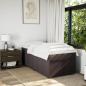 Preview: Boxspringbett mit Matratze Dunkelbraun 80x200 cm Stoff