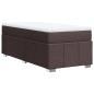 Preview: Boxspringbett mit Matratze Dunkelbraun 80x200 cm Stoff