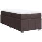 Preview: Boxspringbett mit Matratze Dunkelbraun 90x190 cm Stoff