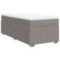 Preview: Boxspringbett mit Matratze Taupe 90x200 cm Stoff
