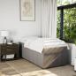 Preview: Boxspringbett mit Matratze Taupe 90x200 cm Stoff