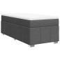 Preview: Boxspringbett mit Matratze Dunkelgrau 100x200 cm Stoff