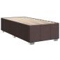 Preview: Boxspringbett mit Matratze Dunkelbraun 100x200 cm Stoff