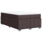Preview: Boxspringbett mit Matratze Dunkelbraun 120x190 cm Stoff