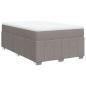 Preview: Boxspringbett mit Matratze Taupe 120x200 cm Stoff