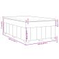 Preview: Boxspringbett mit Matratze Taupe 120x200 cm Stoff