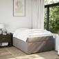 Preview: Boxspringbett mit Matratze Taupe 120x200 cm Stoff