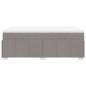 Preview: Boxspringbett mit Matratze Taupe 120x200 cm Stoff