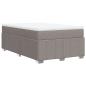 Preview: Boxspringbett mit Matratze Taupe 120x200 cm Stoff