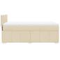 Preview: Boxspringbett mit Matratze Creme 80x200 cm Stoff