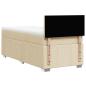 Preview: Boxspringbett mit Matratze Creme 100x200 cm Stoff